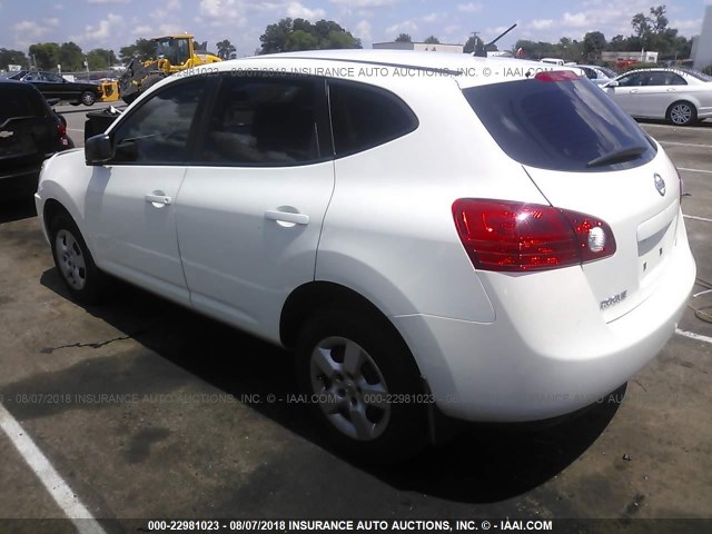 JN8AS58T58W016461 - 2008 NISSAN ROGUE S/SL WHITE photo 3