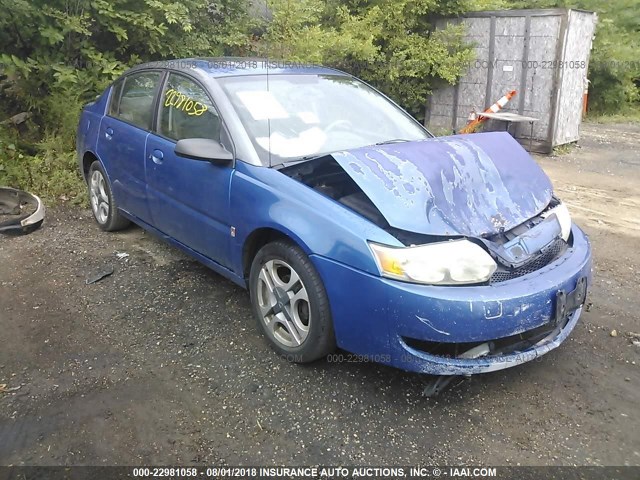 1G8AK52F33Z173907 - 2003 SATURN ION LEVEL 3 BLUE photo 1