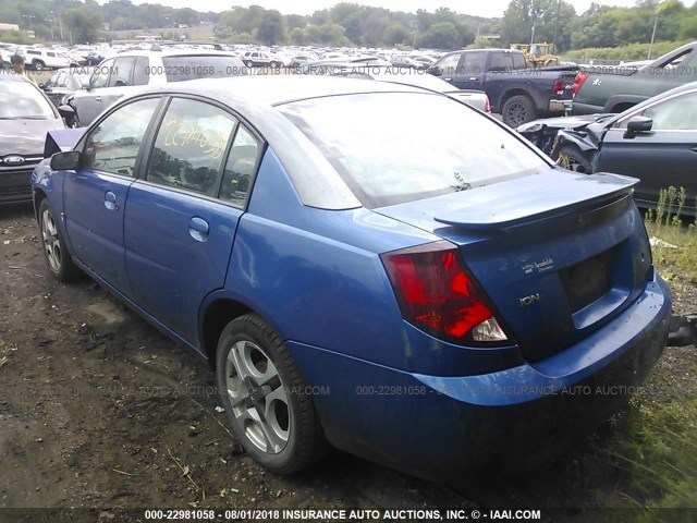 1G8AK52F33Z173907 - 2003 SATURN ION LEVEL 3 BLUE photo 3