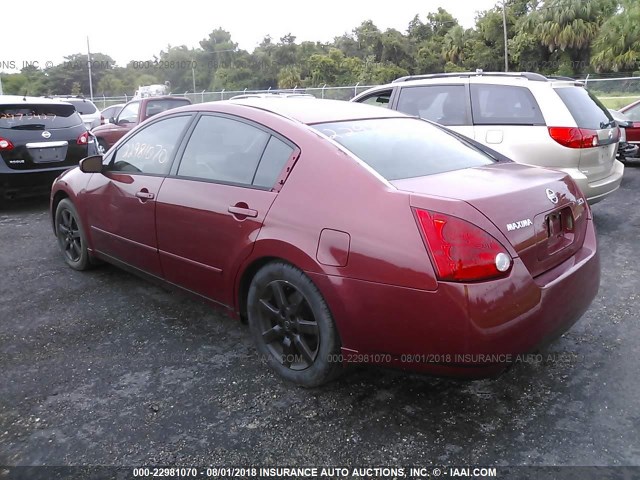 1N4BA41E95C846355 - 2005 NISSAN MAXIMA SE/SL MAROON photo 3