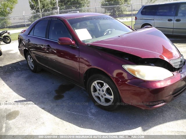 4T1BE32K94U283907 - 2004 TOYOTA CAMRY LE/XLE/SE Tünd qırmızı foto 1