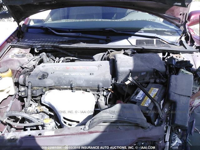 4T1BE32K94U283907 - 2004 TOYOTA CAMRY LE/XLE/SE Tünd qırmızı foto 10