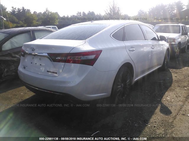 4T1BK1EBXJU272516 - 2018 TOYOTA AVALON XLE PLUS/PREMIUM/TOUR/LTD WHITE photo 4