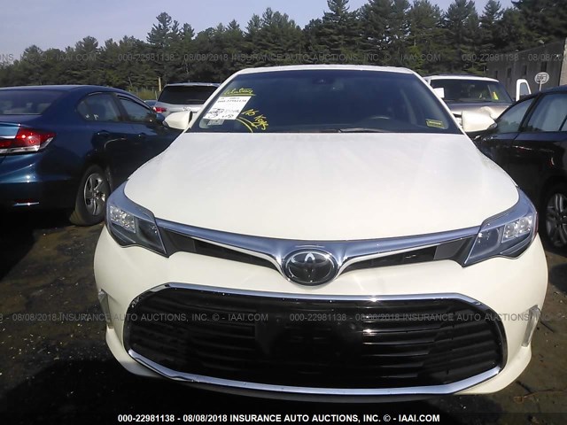 4T1BK1EBXJU272516 - 2018 TOYOTA AVALON XLE PLUS/PREMIUM/TOUR/LTD WHITE photo 6