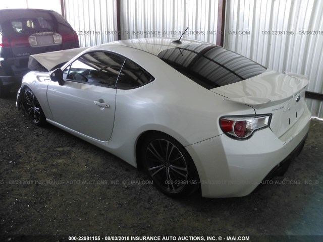 JF1ZCAC15E9606041 - 2014 SUBARU BRZ 2.0 LIMITED WHITE photo 3