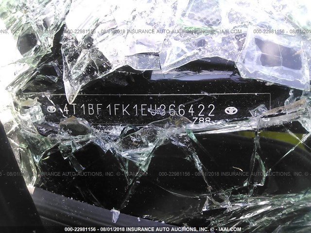 4T1BF1FK1EU866422 - 2014 TOYOTA CAMRY L/SE/LE/XLE 白色 照片 9