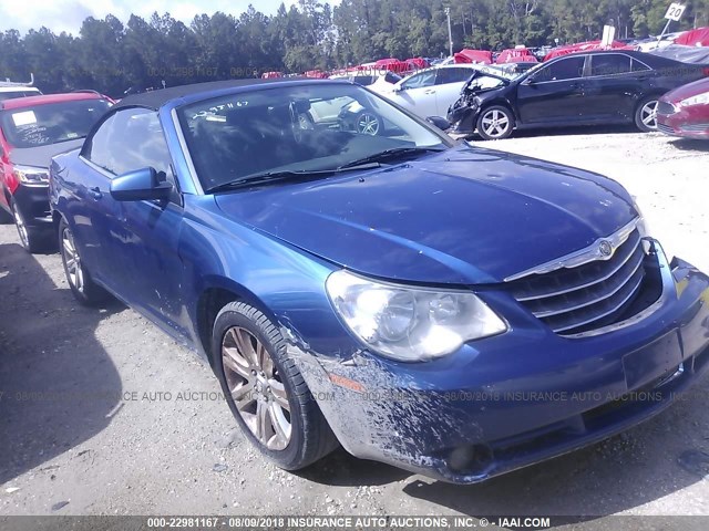 1C3BC5ED2AN116222 - 2010 CHRYSLER SEBRING TOURING BLUE photo 1