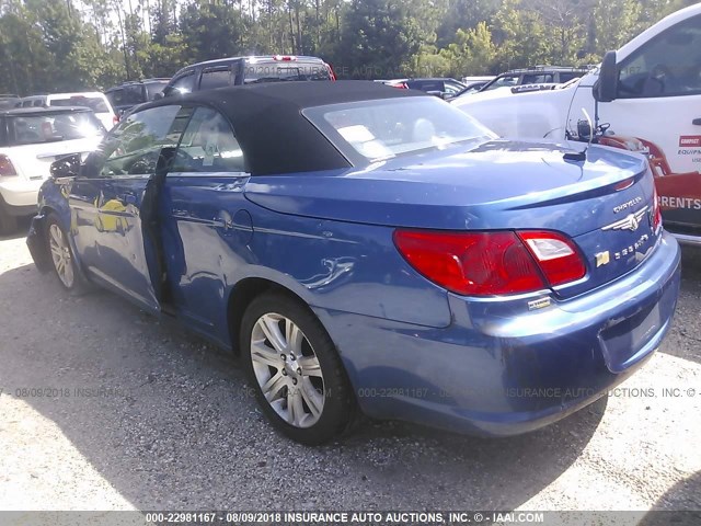 1C3BC5ED2AN116222 - 2010 CHRYSLER SEBRING TOURING BLUE photo 3