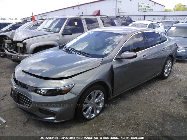 1G1ZH5SX9HF127936 - 2017 CHEVROLET MALIBU PREMIER GRAY photo 2