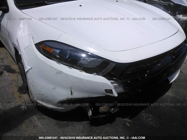 1C3CDFBBXED799728 - 2014 DODGE DART SXT WHITE photo 6