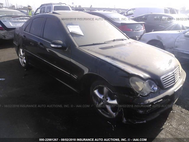 WDBRF52H36F748199 - 2006 MERCEDES-BENZ C GENERATION 2006 230 BLACK photo 1