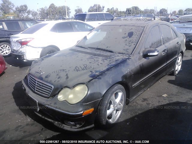 WDBRF52H36F748199 - 2006 MERCEDES-BENZ C GENERATION 2006 230 BLACK photo 2