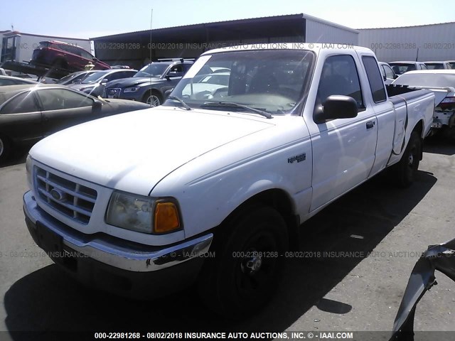 1FTYR14V12PB60239 - 2002 FORD RANGER SUPER CAB WHITE photo 2