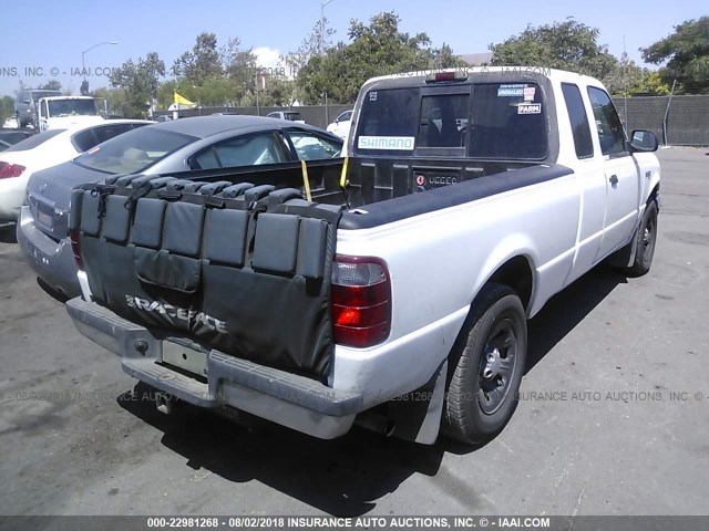 1FTYR14V12PB60239 - 2002 FORD RANGER SUPER CAB WHITE photo 4