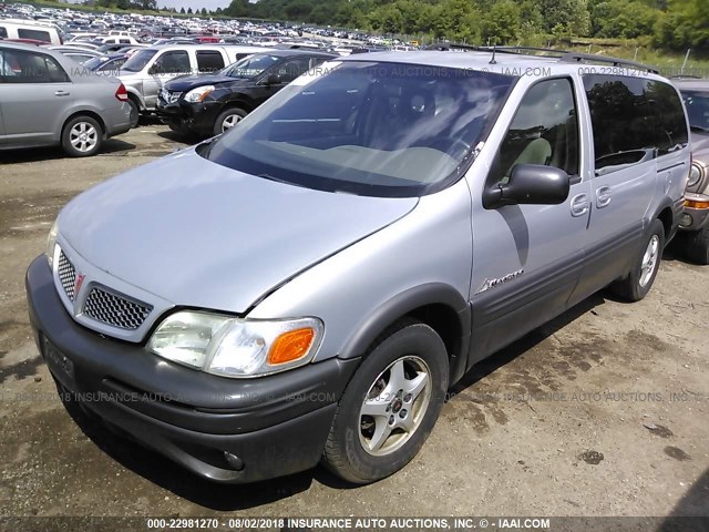 1GMDX03EX1D207389 - 2001 PONTIAC MONTANA GRAY photo 2