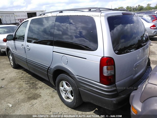 1GMDX03EX1D207389 - 2001 PONTIAC MONTANA GRAY photo 3