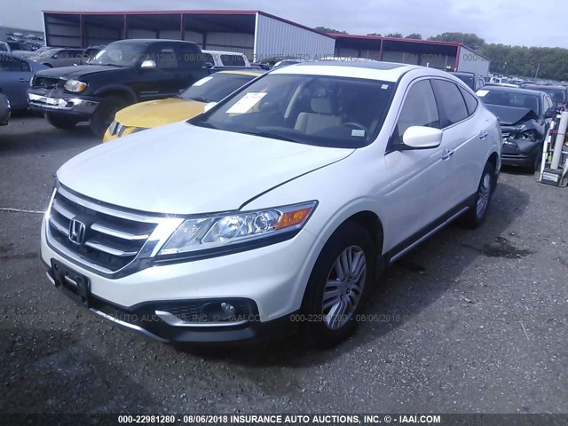 5J6TF3H38DL003397 - 2013 HONDA CROSSTOUR EX WHITE photo 2