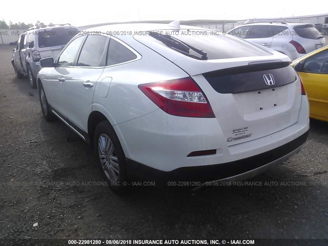 5J6TF3H38DL003397 - 2013 HONDA CROSSTOUR EX WHITE photo 3