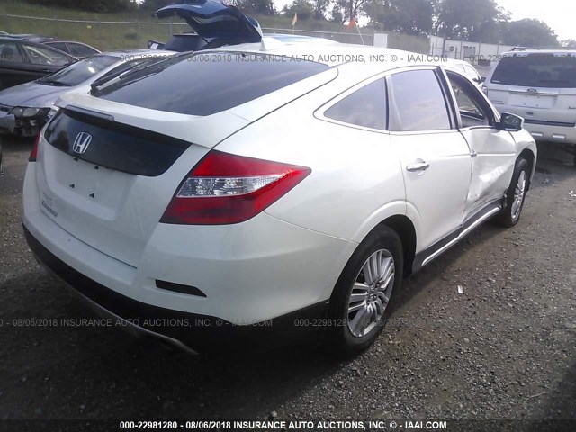 5J6TF3H38DL003397 - 2013 HONDA CROSSTOUR EX WHITE photo 4