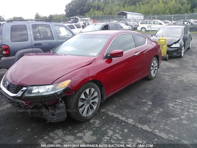 1HGCT1B38DA020371 - 2013 HONDA Accord LX-S RED photo 2