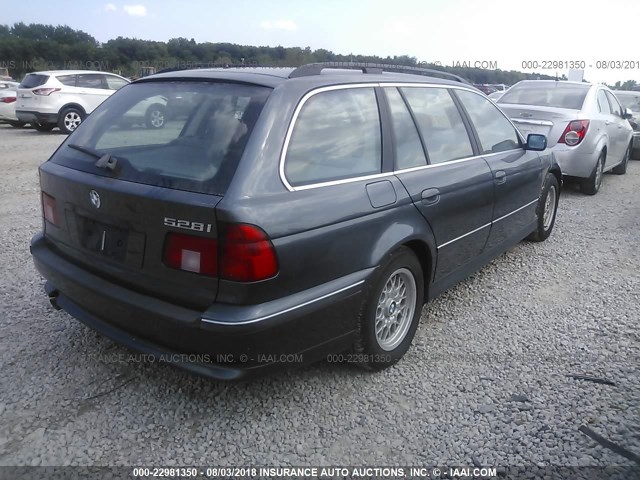 WBADP6347YBV65373 - 2000 BMW 528 IT AUTOMATIC Dark Blue photo 4