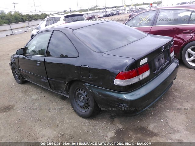 1HGEJ824XYL095504 - 2000 HONDA CIVIC EX GREEN photo 3