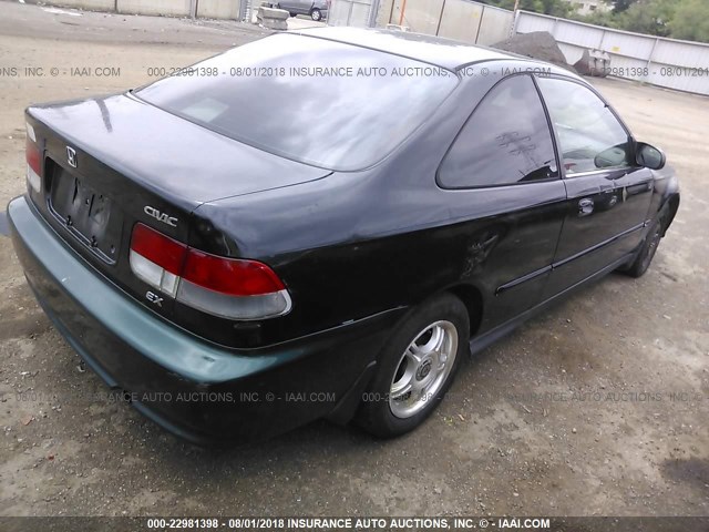 1HGEJ824XYL095504 - 2000 HONDA CIVIC EX GREEN photo 4