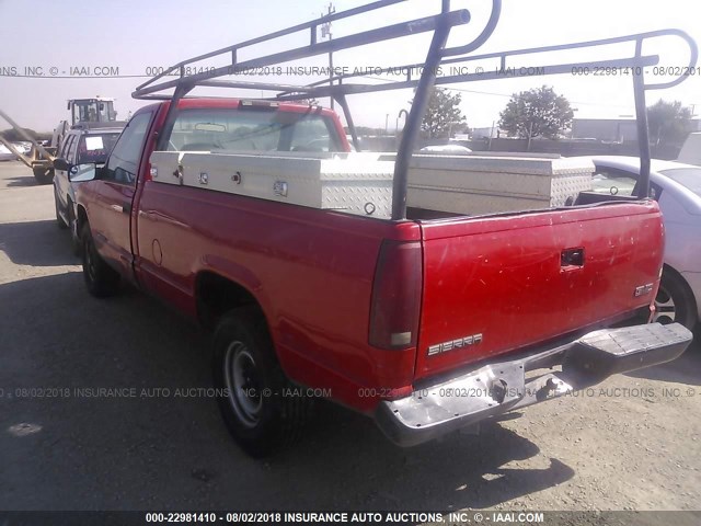 1GTGC24R2YR162763 - 2000 GMC SIERRA C2500 RED photo 3