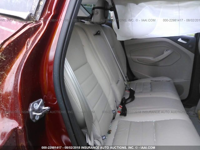 1FMCU9JX6FUA86817 - 2015 FORD ESCAPE TITANIUM RED photo 8