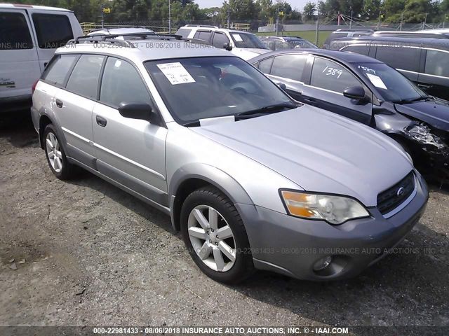 4S4BP61C376333117 - 2007 SUBARU LEGACY OUTBACK 2.5I SILVER photo 1