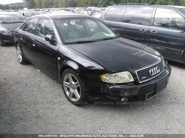 WAUCD64BX4N104081 - 2004 AUDI A6 S-LINE QUATTRO BLACK photo 1