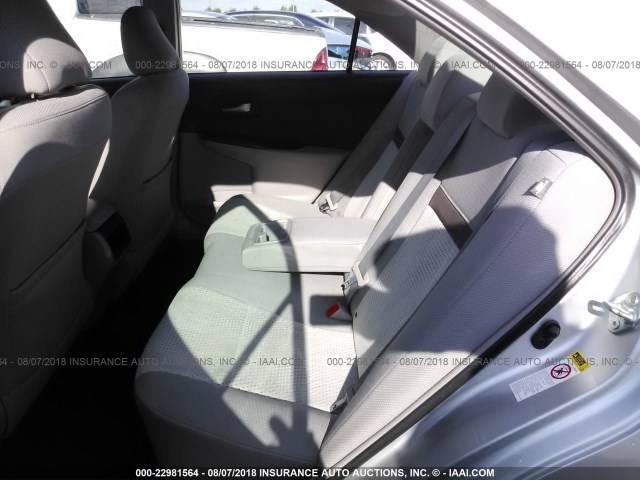 4T1BF1FK7DU245247 - 2013 TOYOTA CAMRY L/SE/LE/XLE 银色 照片 8