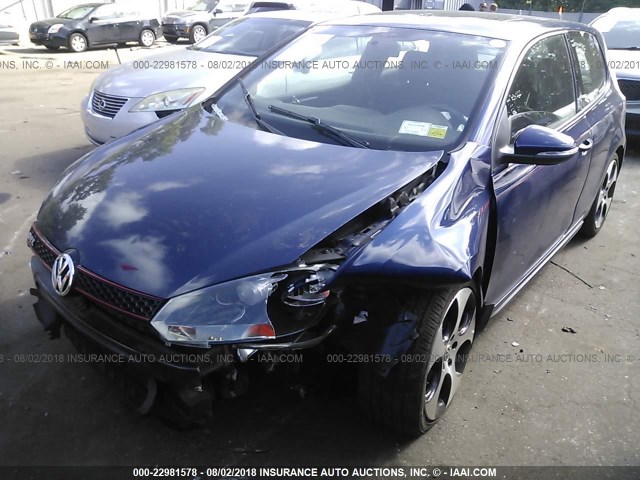 WVWED7AJ6BW191305 - 2011 VOLKSWAGEN GTI ლურჯი ფოტო 2