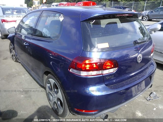 WVWED7AJ6BW191305 - 2011 VOLKSWAGEN GTI ლურჯი ფოტო 3