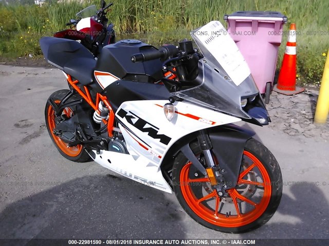 MD2JYJ401GC247267 - 2016 KTM 390 DUKE WHITE photo 1