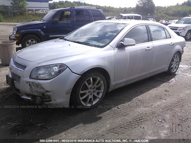 1G1ZG5E70CF291115 - 2012 CHEVROLET MALIBU LTZ 银色 照片 2