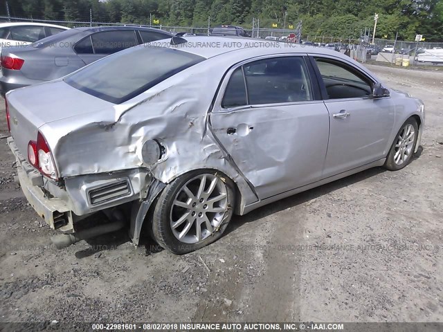 1G1ZG5E70CF291115 - 2012 CHEVROLET MALIBU LTZ 银色 照片 4