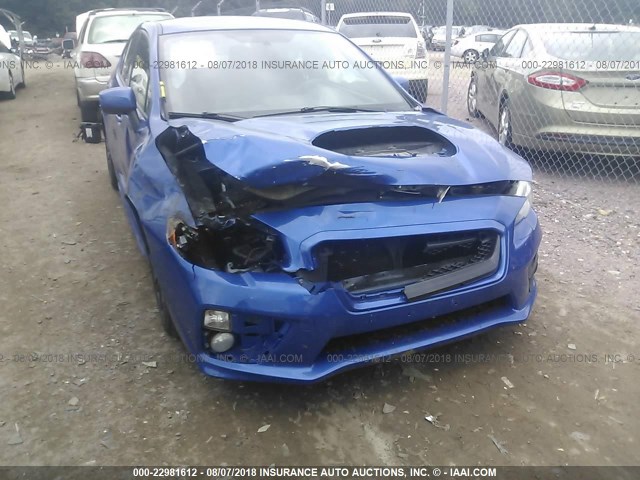 JF1VA1A60F9804868 - 2015 SUBARU WRX BLUE photo 6