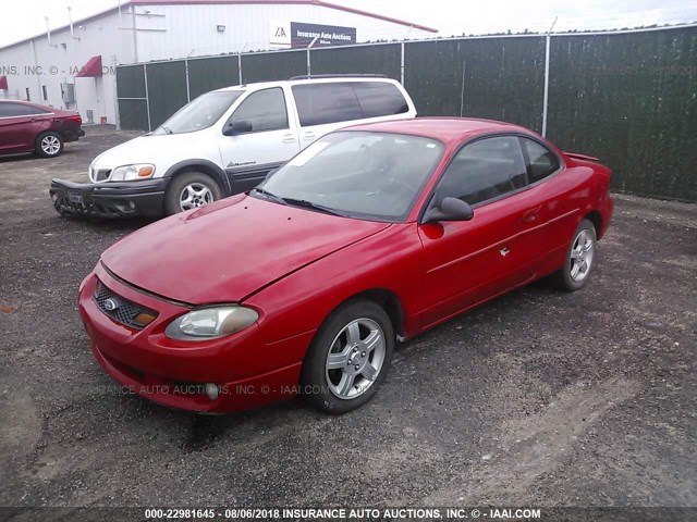 3FAFP11313R131596 - 2003 FORD ESCORT ZX2 RED photo 2