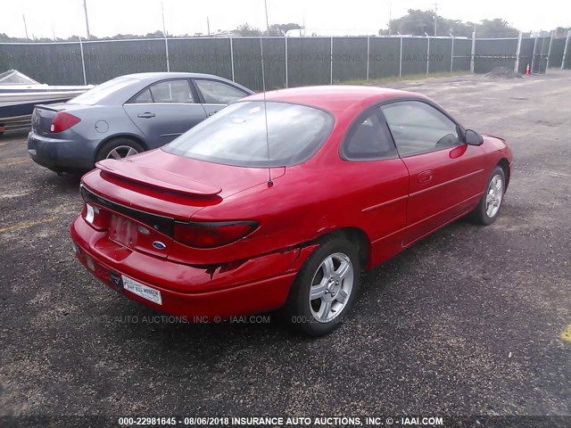 3FAFP11313R131596 - 2003 FORD ESCORT ZX2 RED photo 4