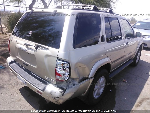 JN8DR09X41W561926 - 2001 NISSAN PATHFINDER LE/SE/XE GOLD photo 6