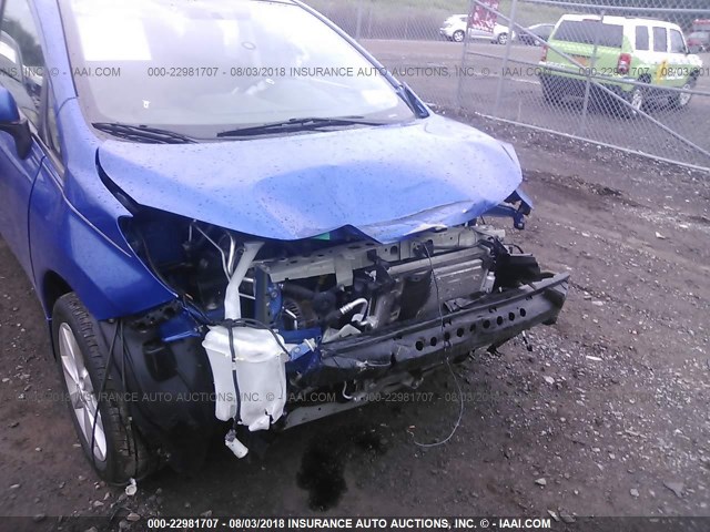 3N1CE2CP2EL430631 - 2014 NISSAN VERSA NOTE S/S PLUS/SV/SL BLUE photo 6