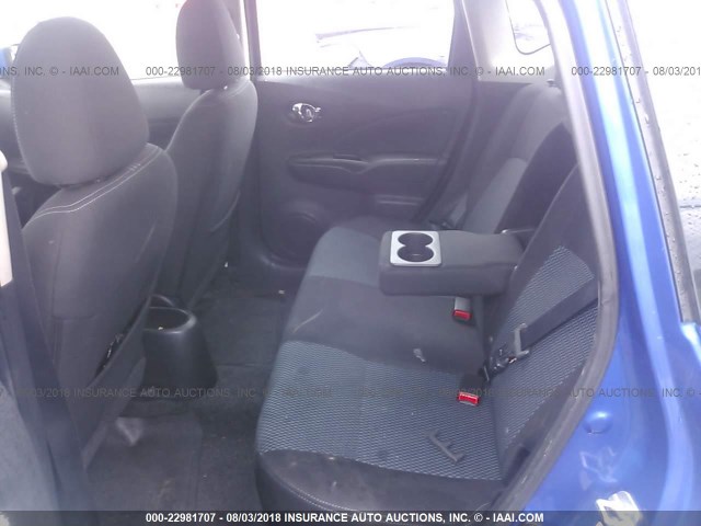 3N1CE2CP2EL430631 - 2014 NISSAN VERSA NOTE S/S PLUS/SV/SL BLUE photo 8