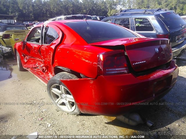 2B3KA53H58H174644 - 2008 DODGE CHARGER R/T RED photo 3