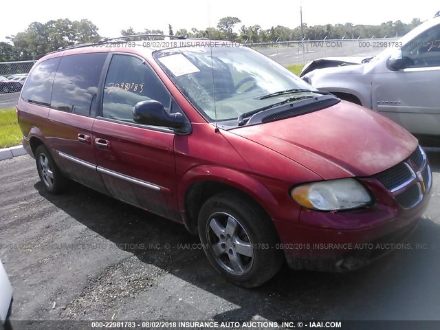 2D4GP54LX3R129937 - 2003 DODGE GRAND CARAVAN ES RED photo 1