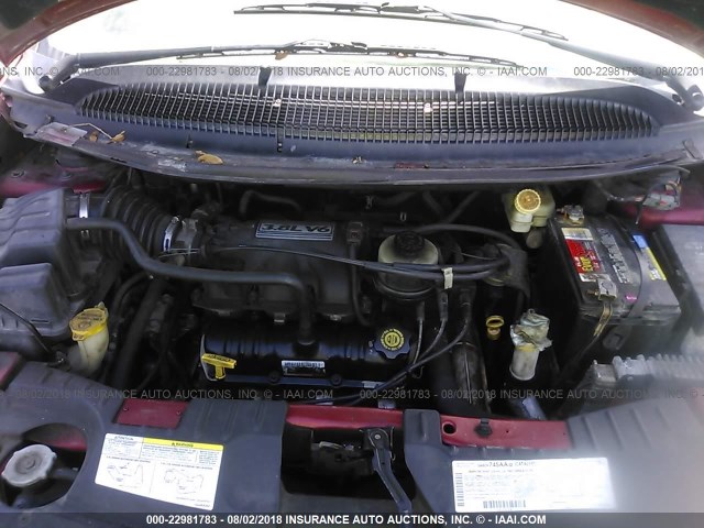 2D4GP54LX3R129937 - 2003 DODGE GRAND CARAVAN ES RED photo 10