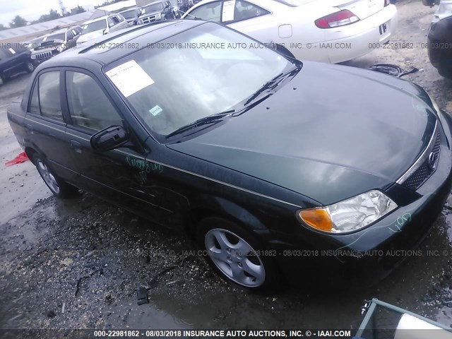 JM1BJ225221564871 - 2002 MAZDA PROTEGE DX/LX/ES GREEN photo 1