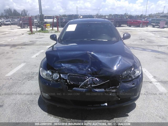 WBAWV1C51AP123871 - 2010 BMW 328 I SULEV BLUE photo 6