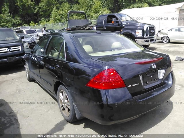 1HGCM56776A170072 - 2006 HONDA ACCORD EX 黑色 照片 3