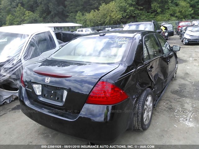 1HGCM56776A170072 - 2006 HONDA ACCORD EX 黑色 照片 4